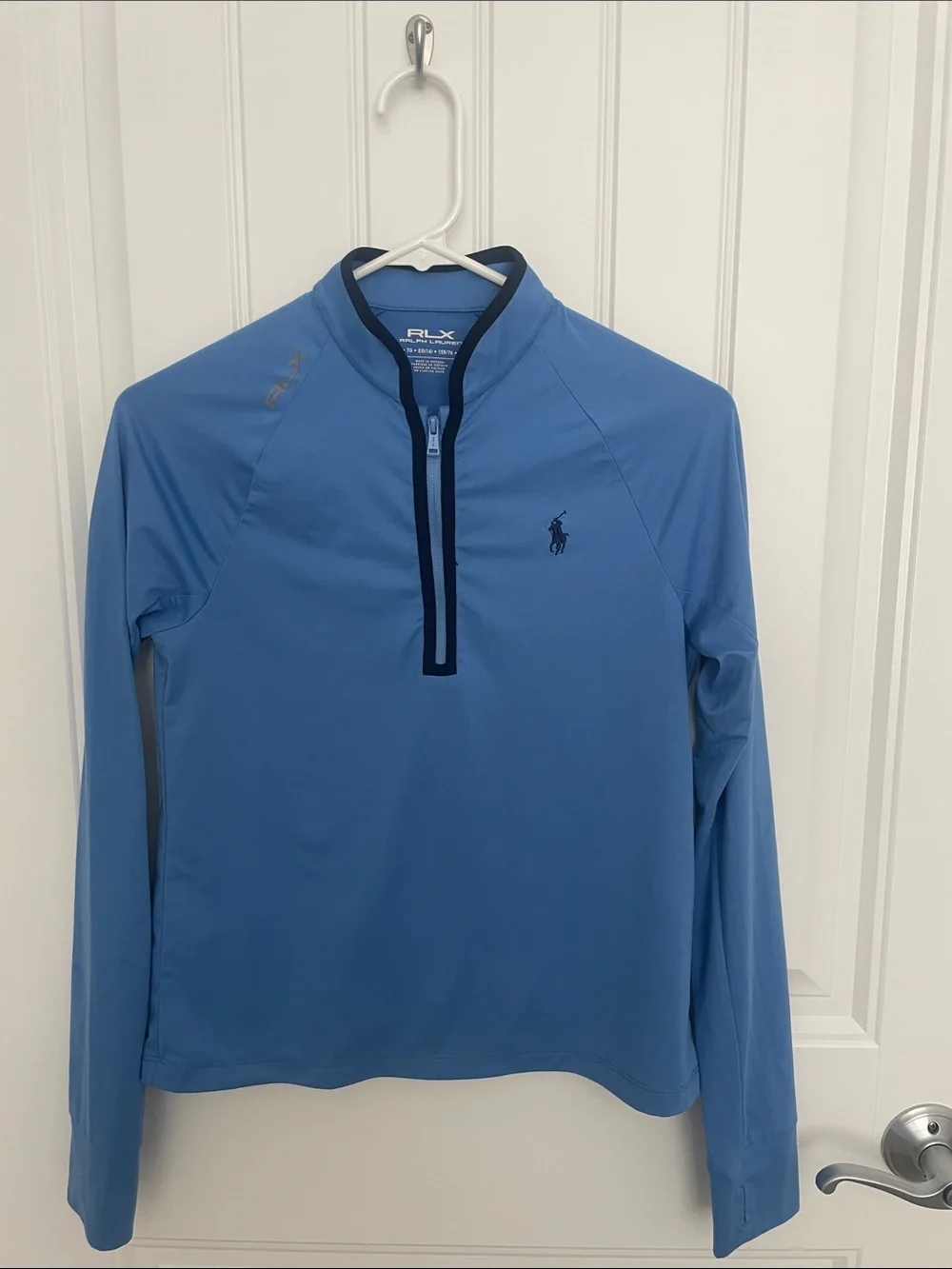 Ralph Lauren RLX Sky Blue Half-Zip Performance Pullover